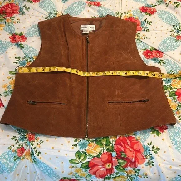 Baxter & Wells leather vest size large - Picture 5 of 10